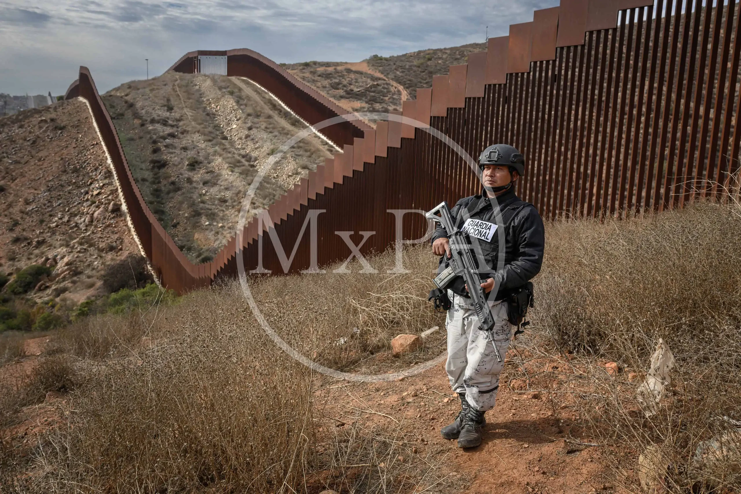 Elements of the National Guard and the Mexican Army are part of ‘Operation Northern Border’ in Tijuana, Baja California